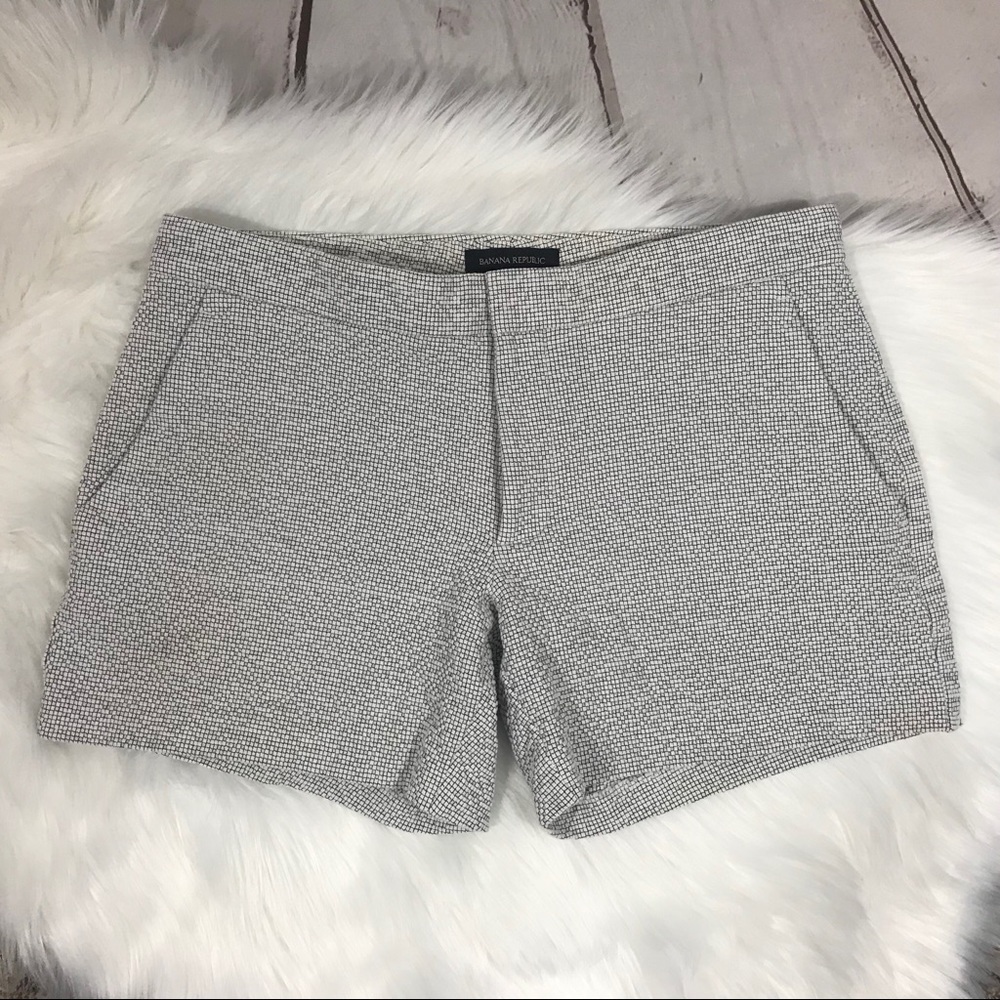 Banana Republic, Black and White Shorts.